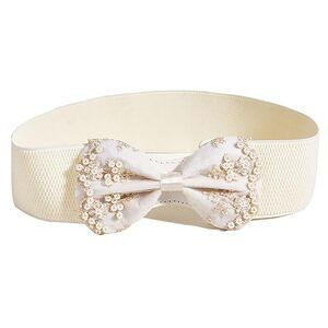 6529 Women's Handmade-embroidery Elastic Corset Waist Belts Stretch Wide